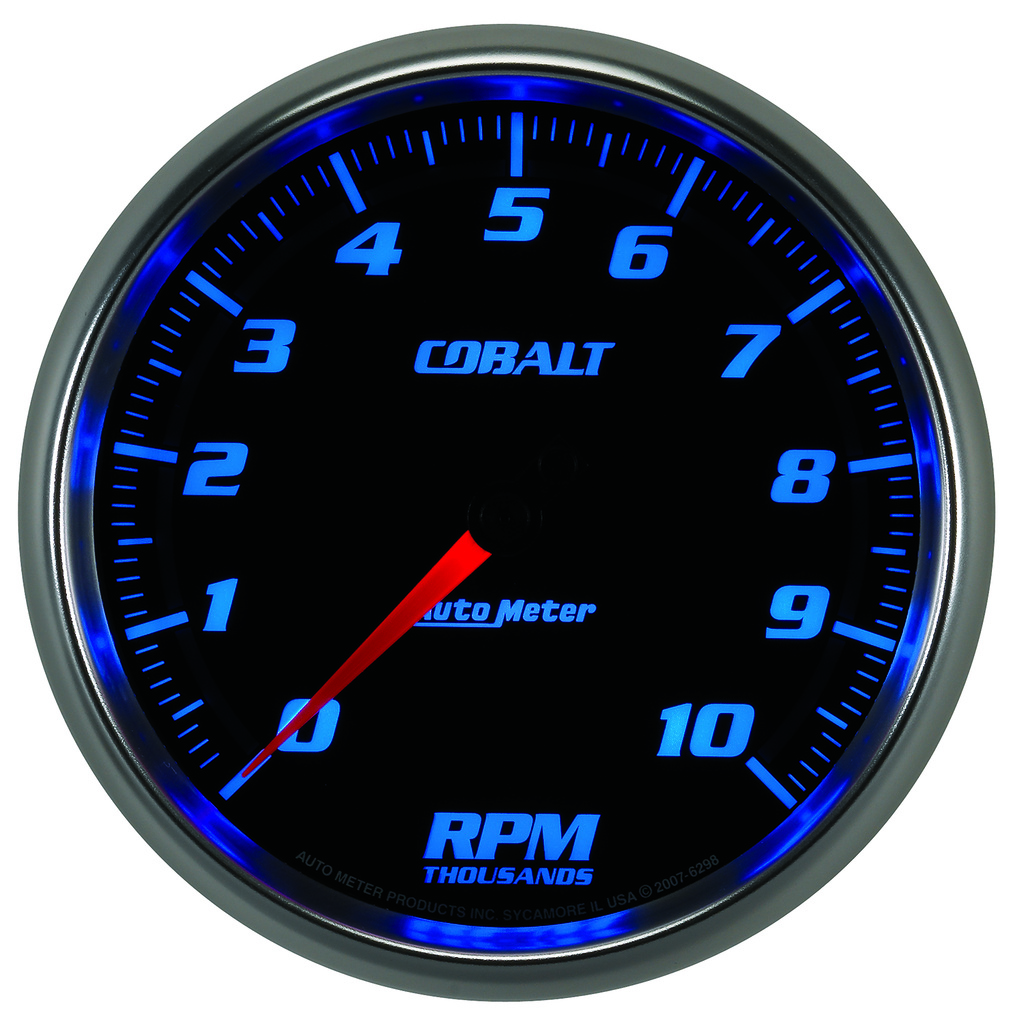 5" In-Dash Drehzahlmesser, 0-10,000 Rpm, Cobalt