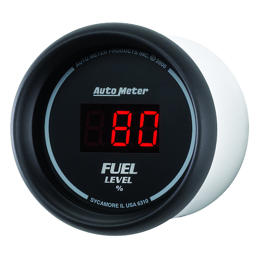 2-1/16" Kraftstoffstand, Programmable 0-280 Ω, Digital Black