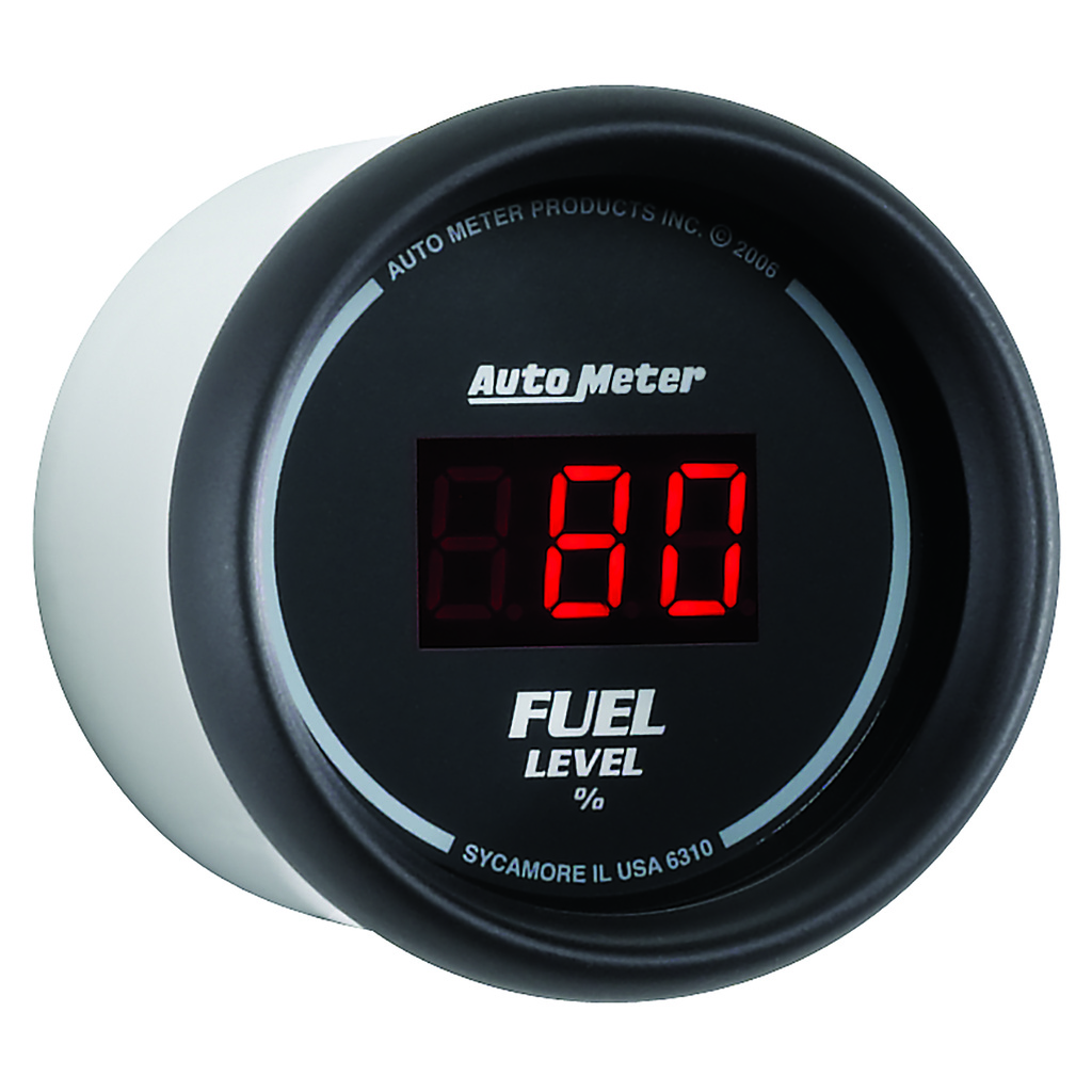 2-1/16" Kraftstoffstand, Programmable 0-280 Ω, Digital Black