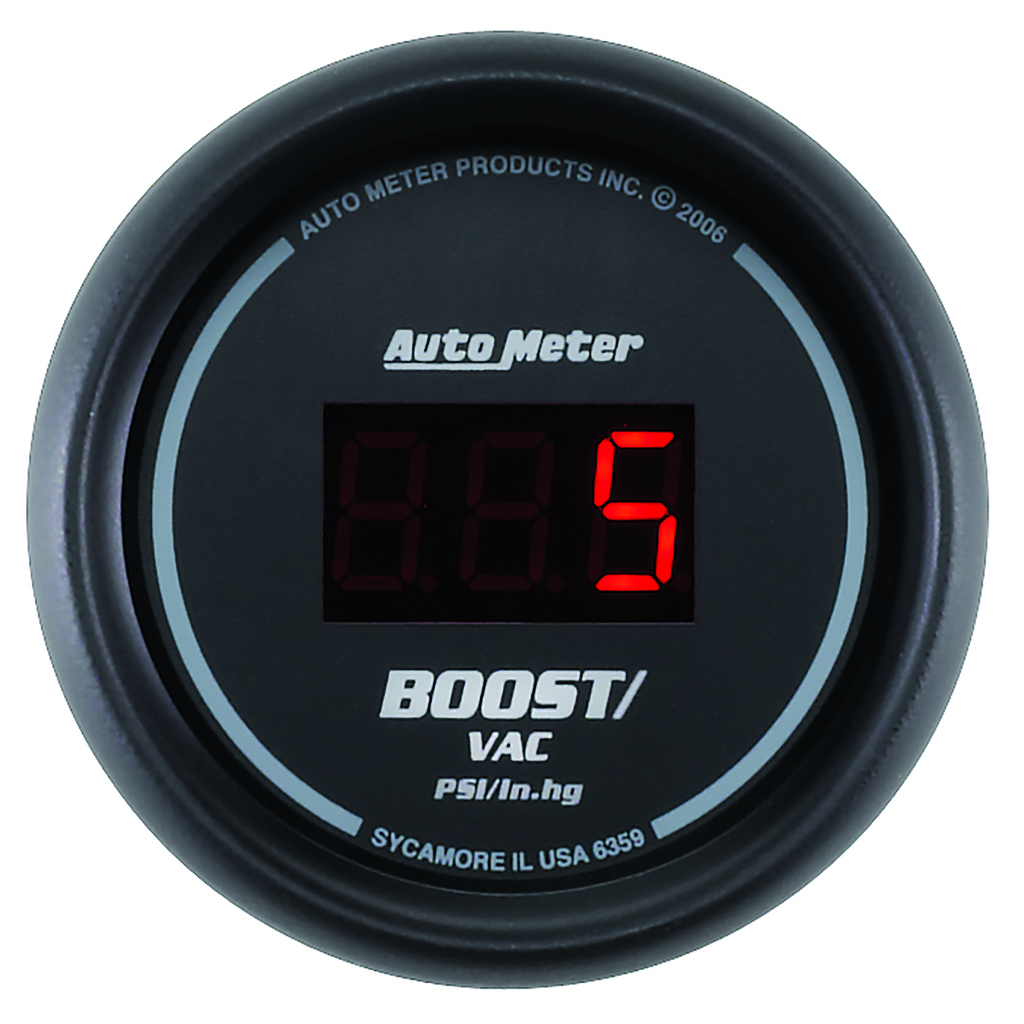 2-1/16" Boost/Vakuum, 30 In Hg/30 Psi, Sport-Comp Digital