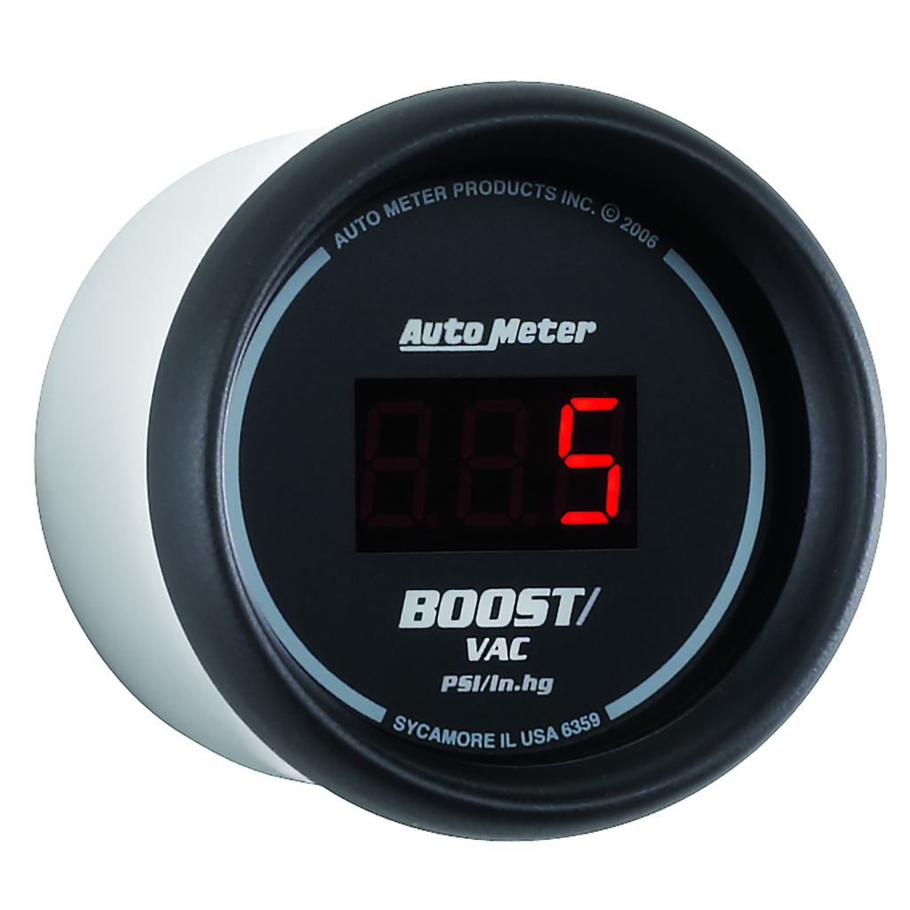 2-1/16" Boost/Vakuum, 30 In Hg/30 Psi, Sport-Comp Digital