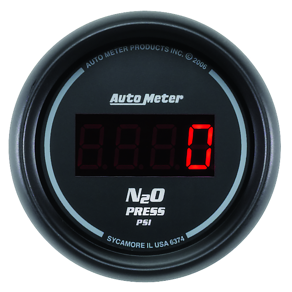 2-1/16" Nitrous Druck, 0-1600 Psi, Sport-Comp Digital