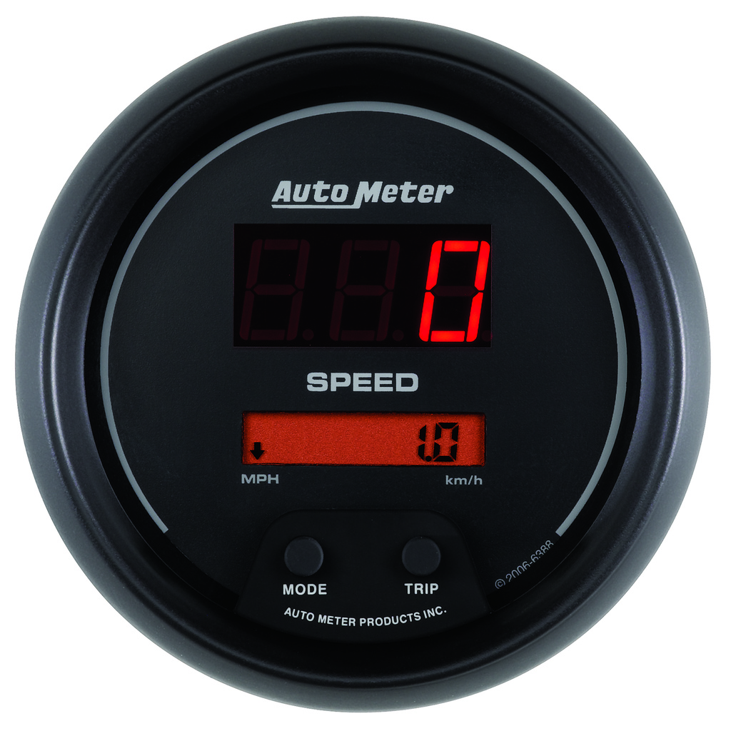 3-3/8" Drehzahlmesser, 260 Mph / 260 Km/H, Sport-Comp Digital