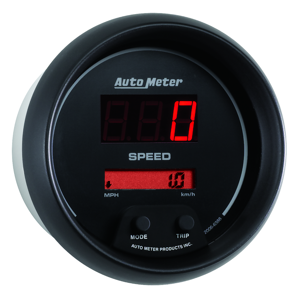 3-3/8" Drehzahlmesser, 260 Mph / 260 Km/H, Sport-Comp Digital