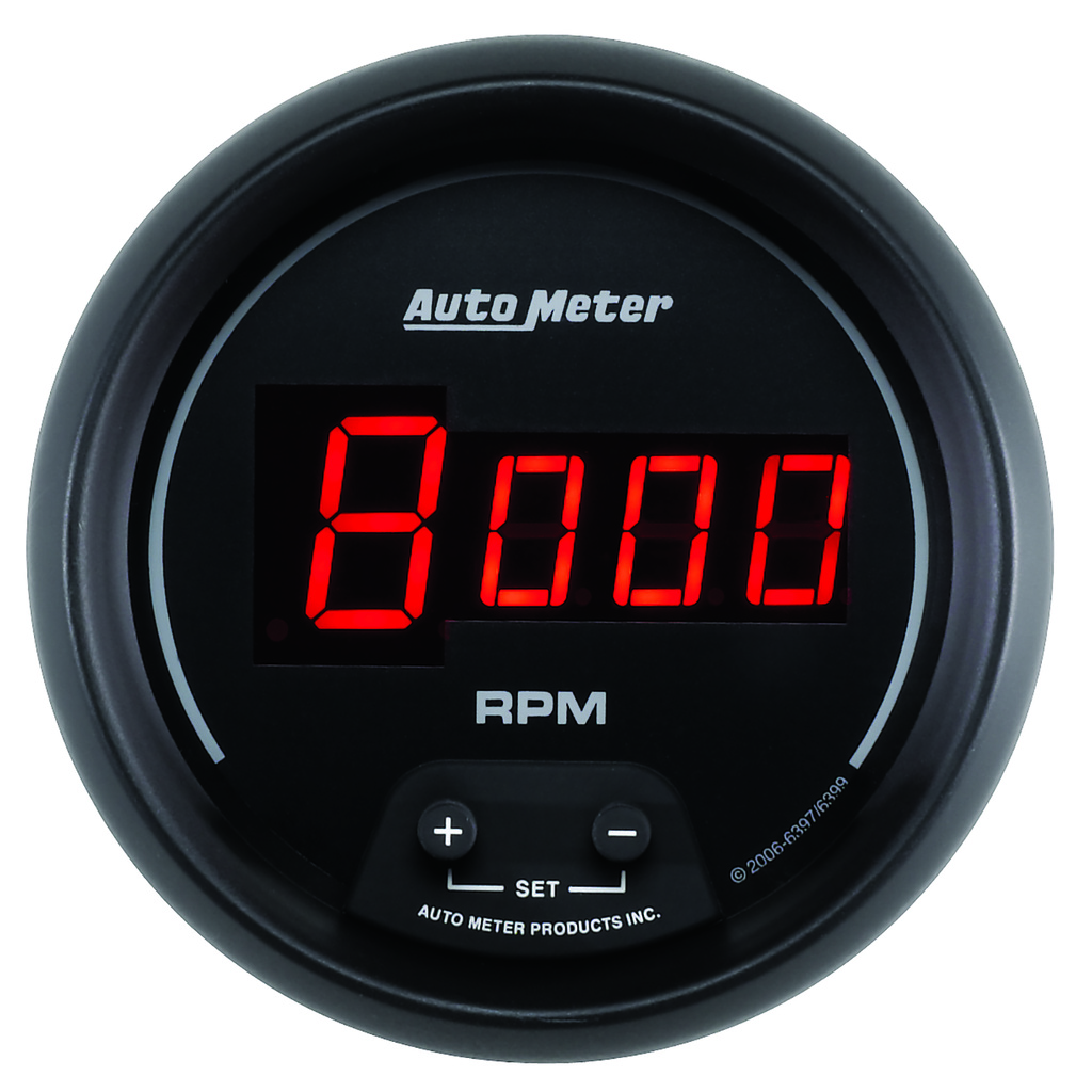 3-3/8" In-Dash Drehzahlmesser, 0-10,000 Rpm, Sport-Comp Digital