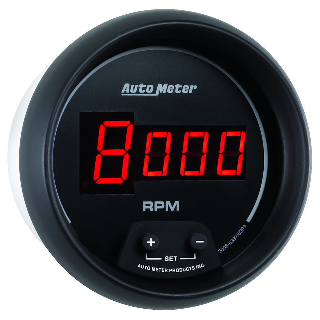 3-3/8" In-Dash Drehzahlmesser, 0-10,000 Rpm, Sport-Comp Digital