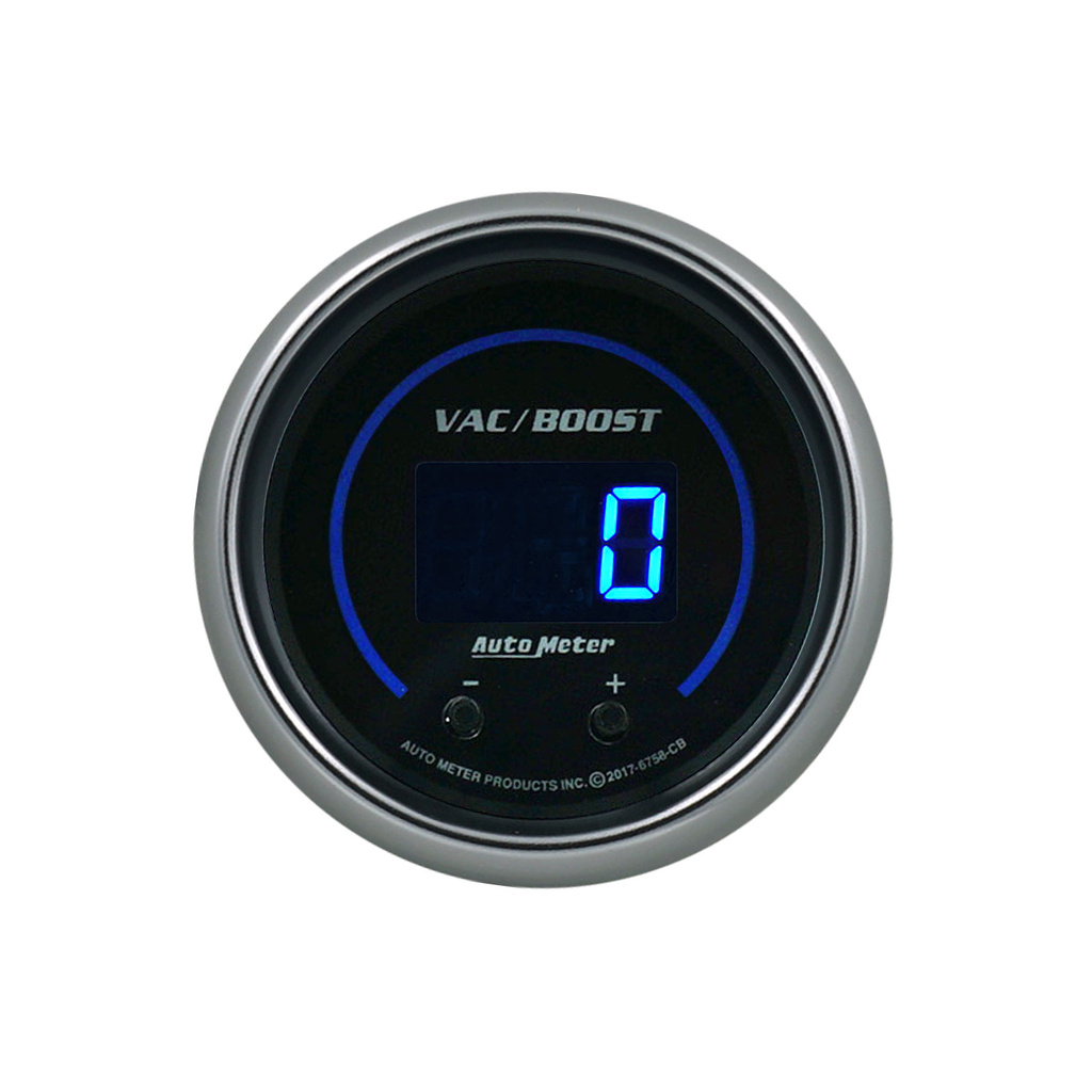 2-1/16" Two Channel Vac/Boost / Fluid Druck, Selectable Scale Psi / Bar, Cobalt Elite Digital