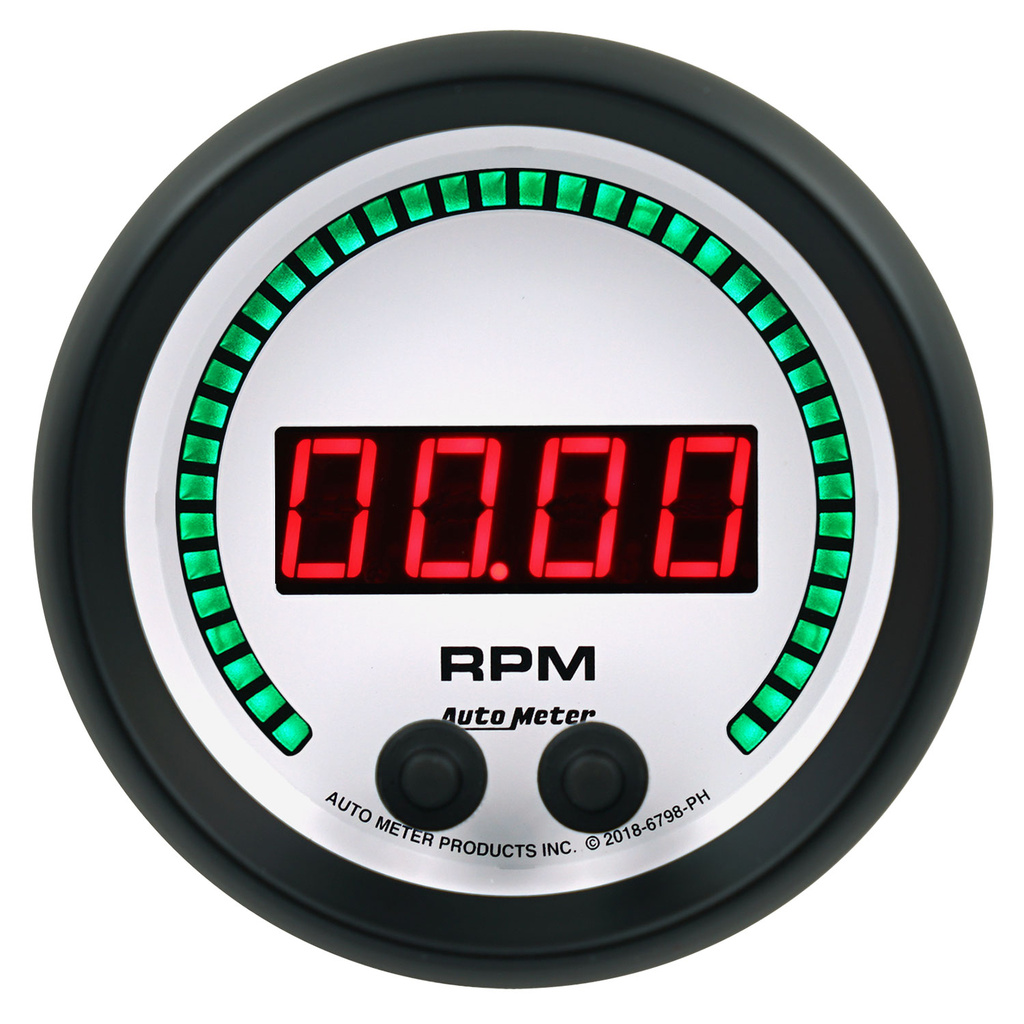 3-3/8" Drehzahlmesser, 0-16k Rpm, In-Dash, Phantom Elite Digital