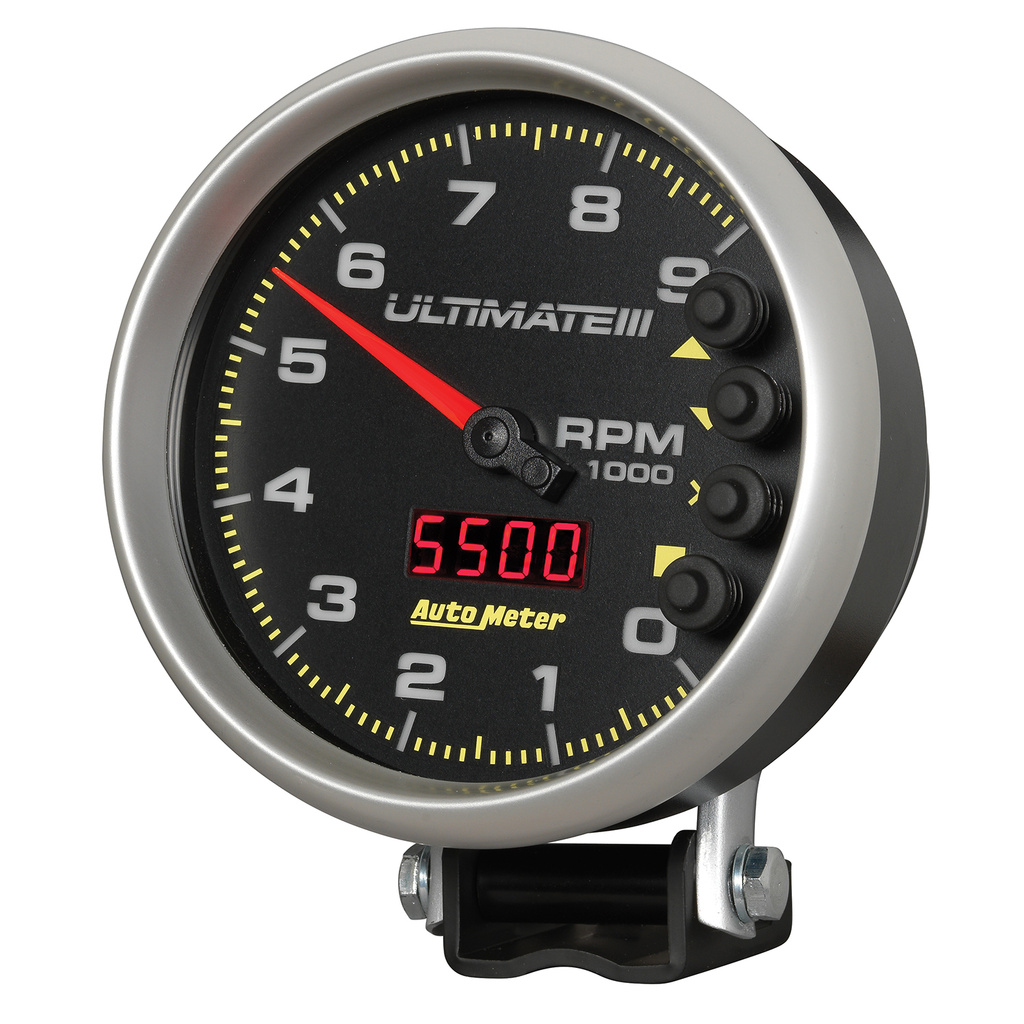 5" Drehzahlmesser, 0-9000 Rpm, Sockel, Ultimate Iii Playback, Black