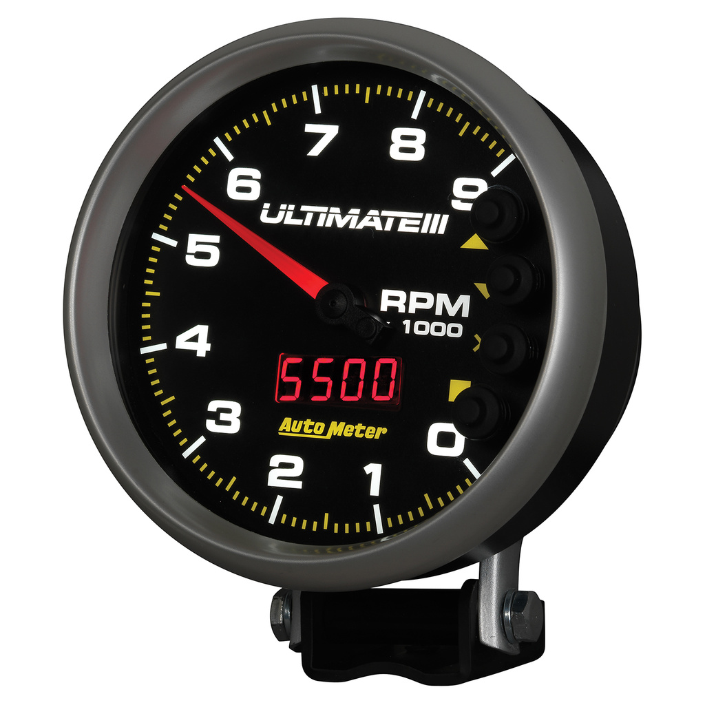 5" Drehzahlmesser, 0-9000 Rpm, Sockel, Ultimate Iii Playback, Black