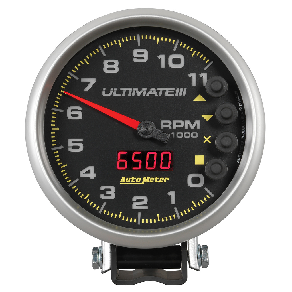5" Drehzahlmesser, 0-11,000 Rpm, Sockel, Ultimate Iii Playback, Black