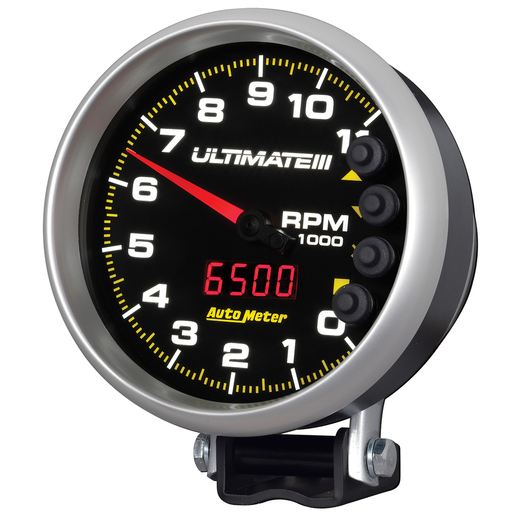 5" Drehzahlmesser, 0-11,000 Rpm, Sockel, Ultimate Iii Playback, Black