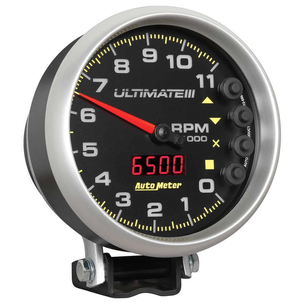 5" Drehzahlmesser, 0-11,000 Rpm, Sockel, Ultimate Iii Playback, Black