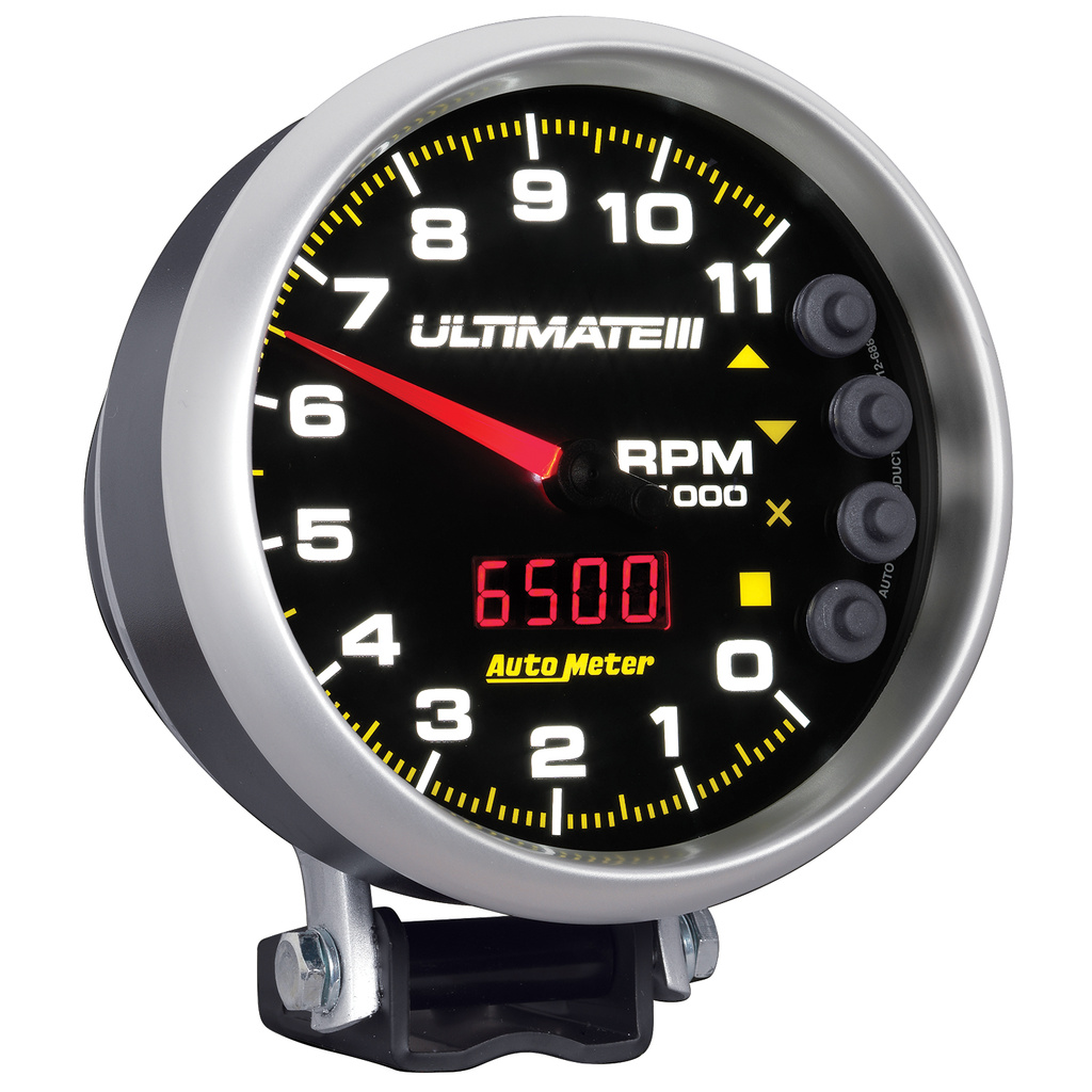 5" Drehzahlmesser, 0-11,000 Rpm, Sockel, Ultimate Iii Playback, Black