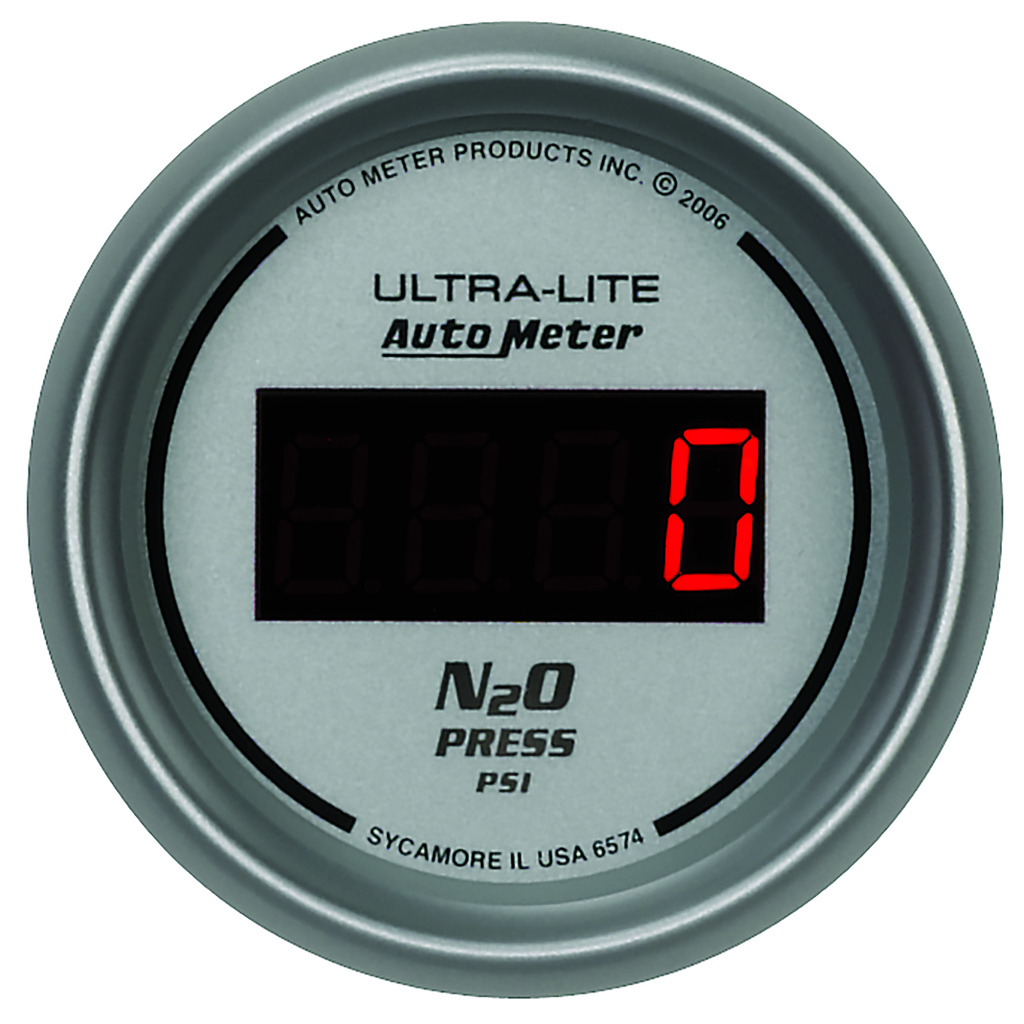 2-1/16" Nitrous Druck, 0-1600 Psi, Ultra-Lite Digital