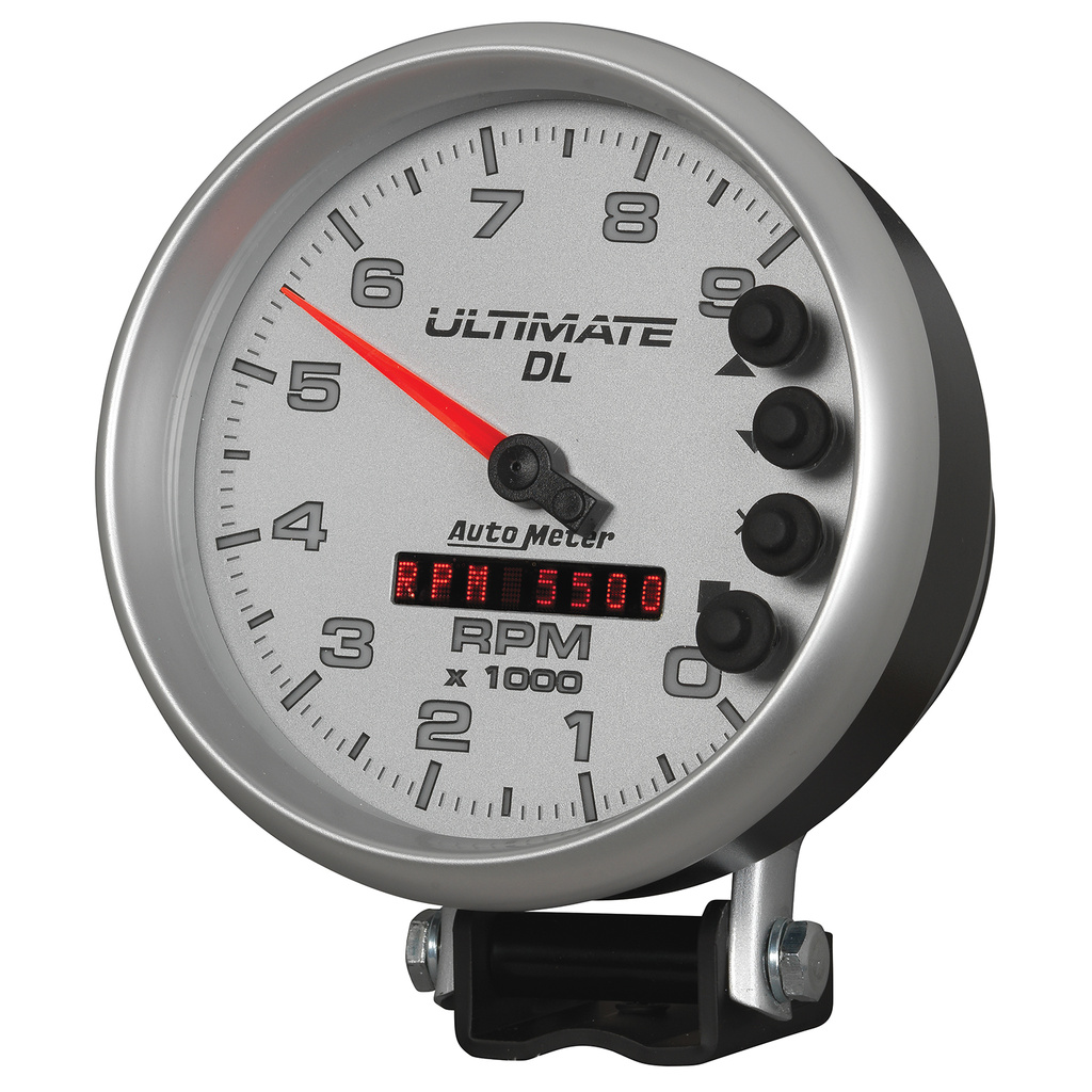 5" Drehzahlmesser, 0-9000 Rpm, Sockel, Ultimate Dl Playback, Silver