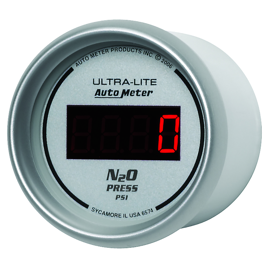 2-1/16" Nitrous Druck, 0-1600 Psi, Ultra-Lite Digital