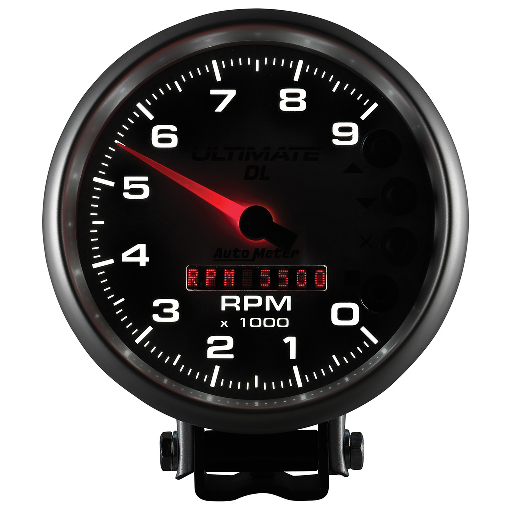 5" Drehzahlmesser, 0-9000 Rpm, Sockel, Ultimate Dl Playback, Silver