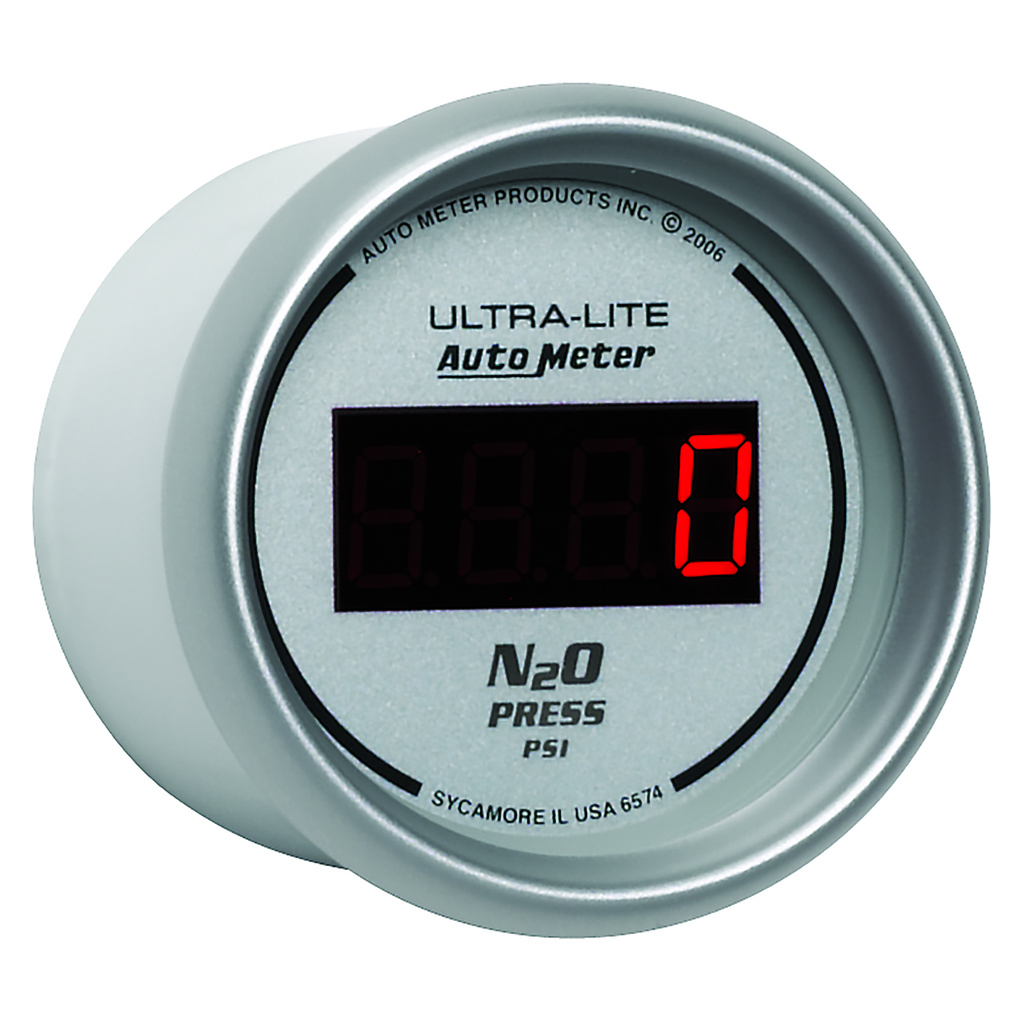 2-1/16" Nitrous Druck, 0-1600 Psi, Ultra-Lite Digital