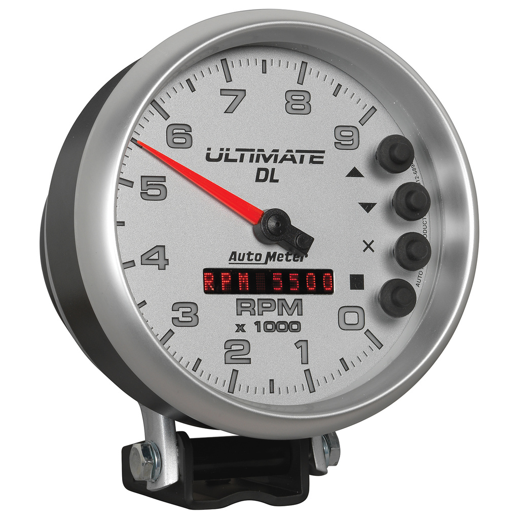 5" Drehzahlmesser, 0-9000 Rpm, Sockel, Ultimate Dl Playback, Silver