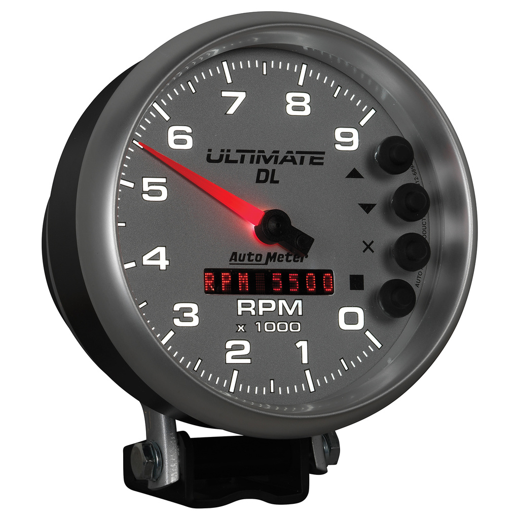 5" Drehzahlmesser, 0-9000 Rpm, Sockel, Ultimate Dl Playback, Silver