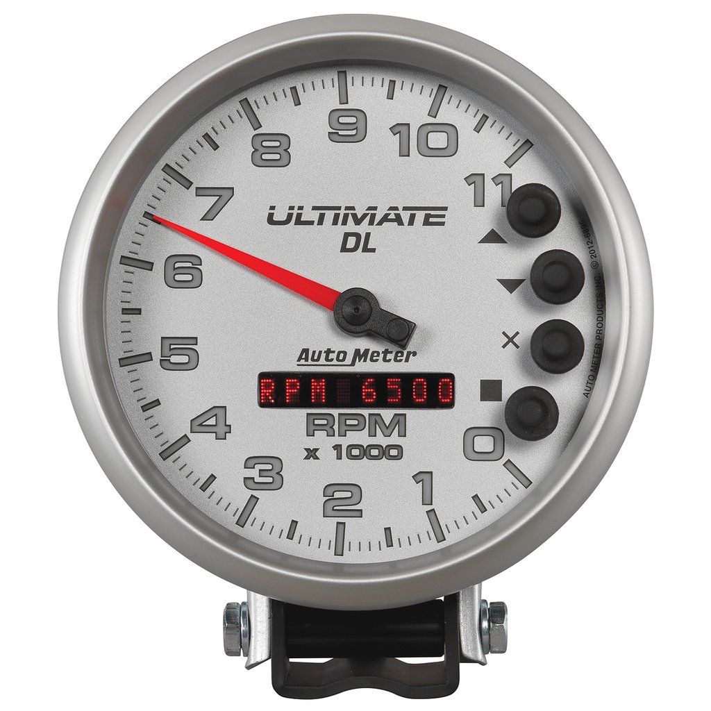 5" Drehzahlmesser, 0-11,000 Rpm, Sockel, Ultimate Dl Playback, Silver