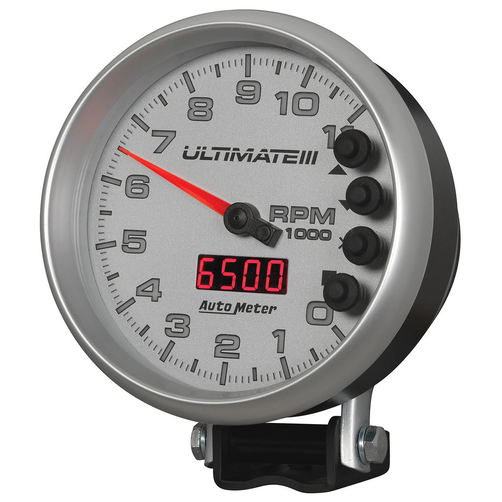 5" Drehzahlmesser, 0-11,000 Rpm, Sockel, Ultimate Iii Playback, Silver