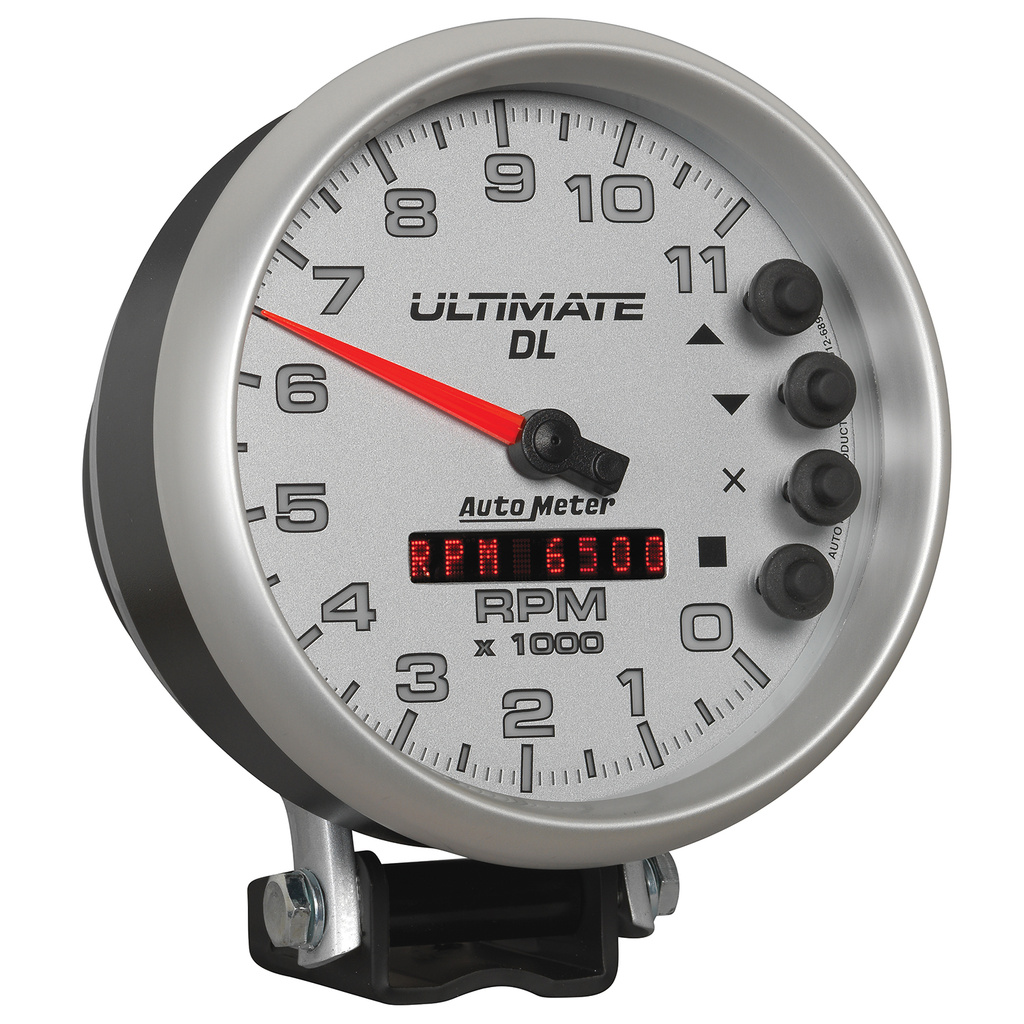 5" Drehzahlmesser, 0-11,000 Rpm, Sockel, Ultimate Dl Playback, Silver