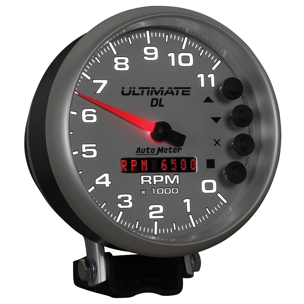 5" Drehzahlmesser, 0-11,000 Rpm, Sockel, Ultimate Dl Playback, Silver