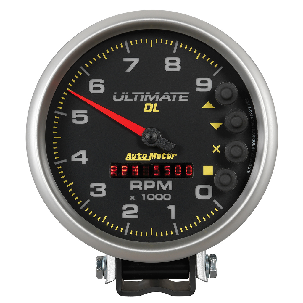 5" Drehzahlmesser, 0-9000 Rpm, Sockel, Ultimate Dl Playback, Black