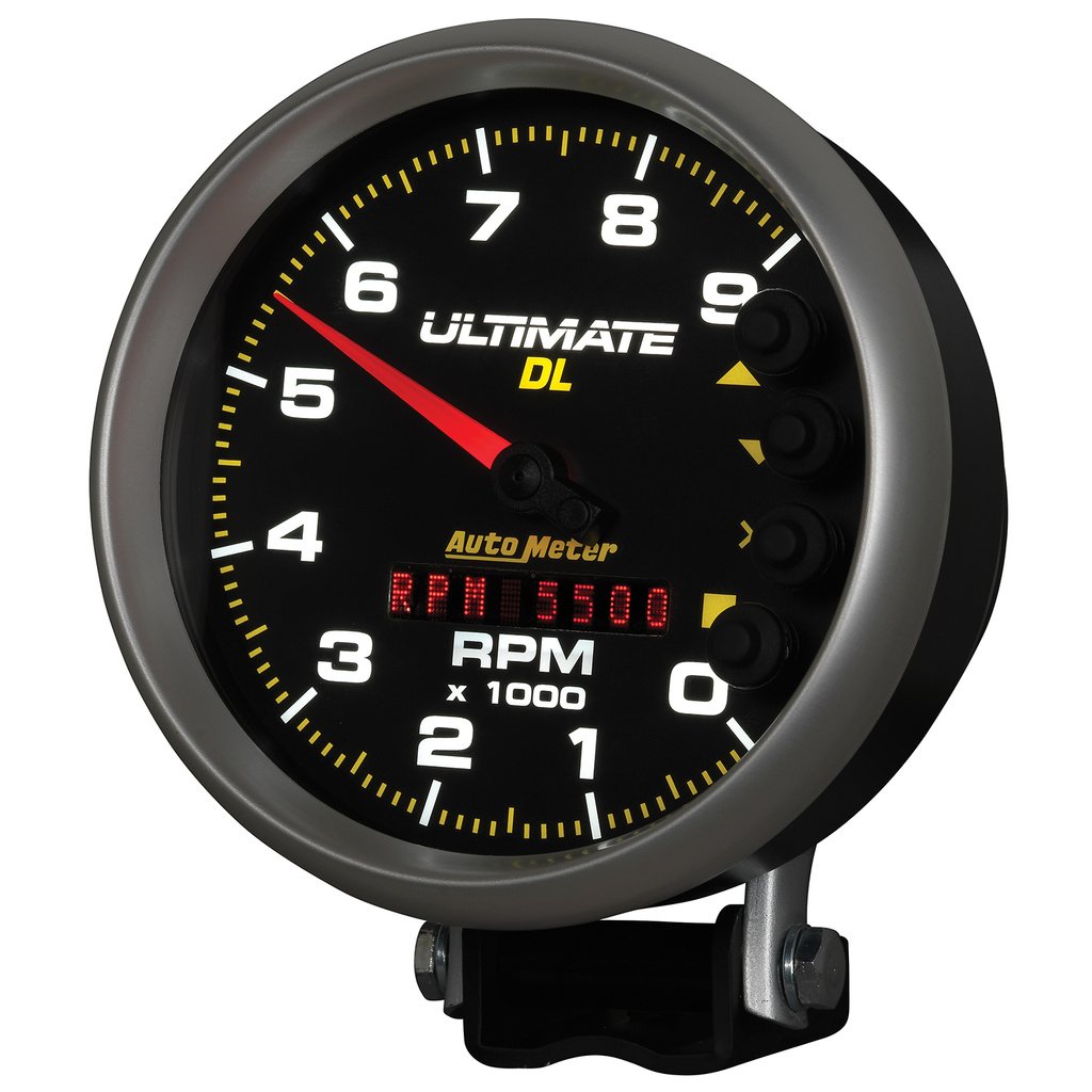 5" Drehzahlmesser, 0-9000 Rpm, Sockel, Ultimate Dl Playback, Black