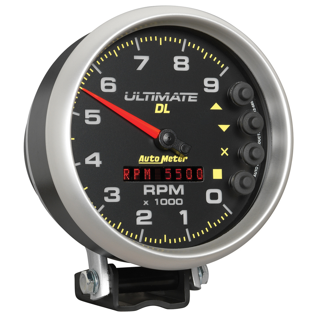 5" Drehzahlmesser, 0-9000 Rpm, Sockel, Ultimate Dl Playback, Black