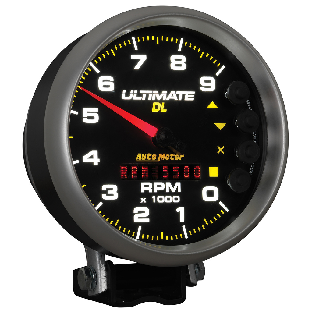 5" Drehzahlmesser, 0-9000 Rpm, Sockel, Ultimate Dl Playback, Black