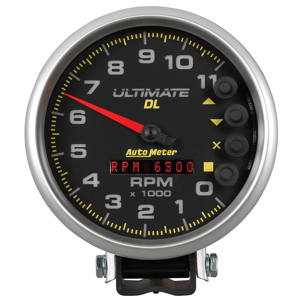5" Drehzahlmesser, 0-11,000 Rpm, Sockel, Ultimate Dl Playback, Black