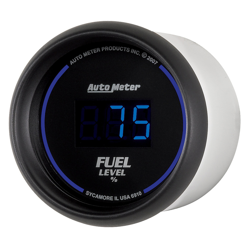 2-1/16" Kraftstoffstand, Programmable 0-280 Ω, Digital Black