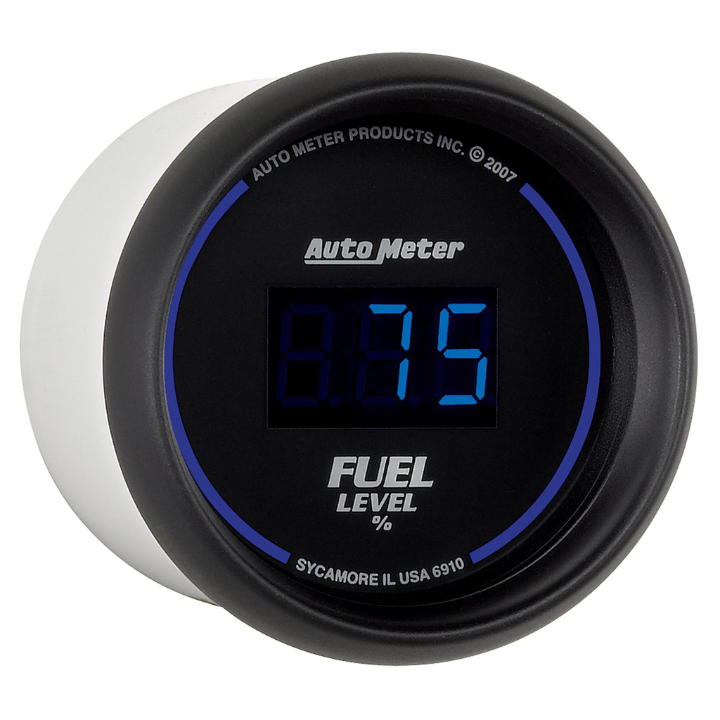 2-1/16" Kraftstoffstand, Programmable 0-280 Ω, Digital Black