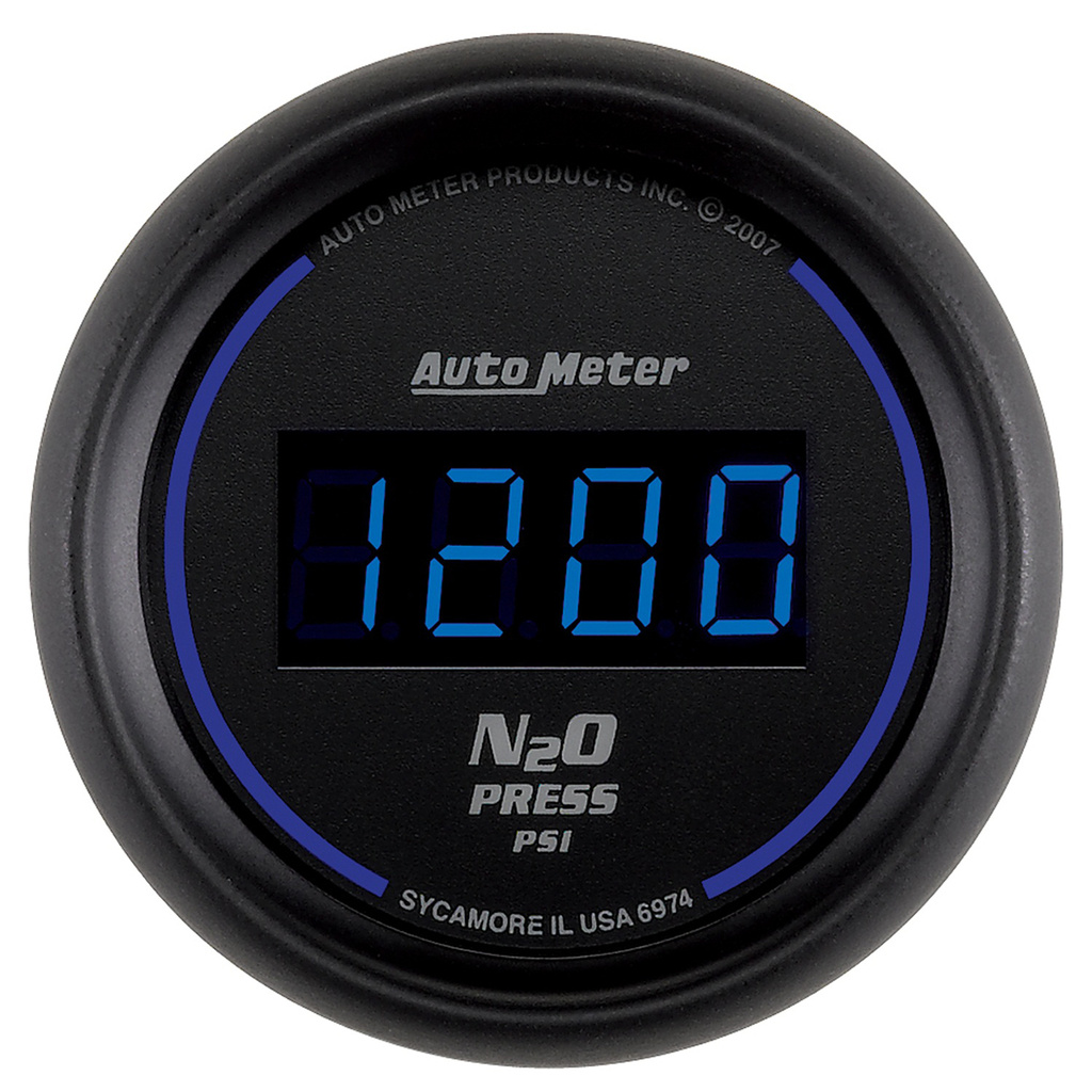 2-1/16" Nitrous Druck, 0-1600 Psi, Cobalt Digital