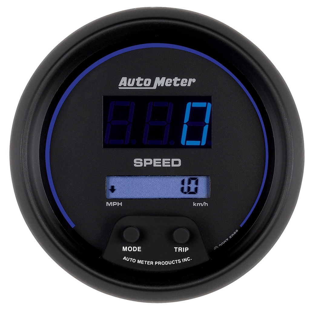 3-3/8" Drehzahlmesser, 0-260 Mph / 0-260 Km/H, Cobalt Digital