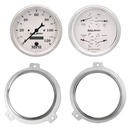 2 Gauge Direct Fit Dash Kit, Chevy Car 51-52, 2 Gauge,  Old-Tyme White