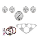 5-Instrumente Direktmontage-Armaturenbrett-Kit, Chevy Truck 55-59, Old Tyme White