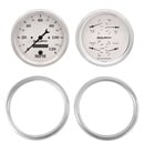 2 Gauge Direct Fit Dash Kit, Chevy Truck 47-53, 2 Gauge,  Old-Tyme White