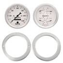 2 Gauge Direct Fit Dash Kit, Chevy Truck 54-55, 2 Gauge,  Old-Tyme White