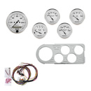 5-Instrumente Direktmontage-Armaturenbrett-Kit, Ford Truck 48-50, Old Tyme White