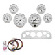 6-Instrumente Direktmontage-Armaturenbrett-Kit, Chevy Truck 60-63, Old Tyme White