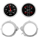 2 Gauge Direct Fit Dash Kit, Camaro/Firebird 67-68, 2 Gauge, Designer Black