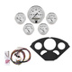 5-Instrumente Direktmontage-Armaturenbrett-Kit, Chevy 55-56, Old Tyme White