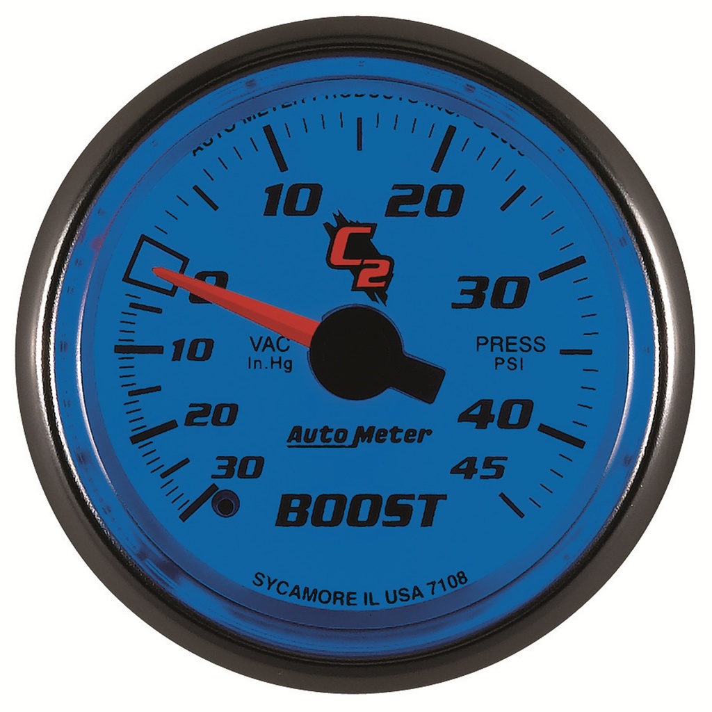 2-1/16" Boost/Vakuum, 30 In Hg/45 Psi, C2