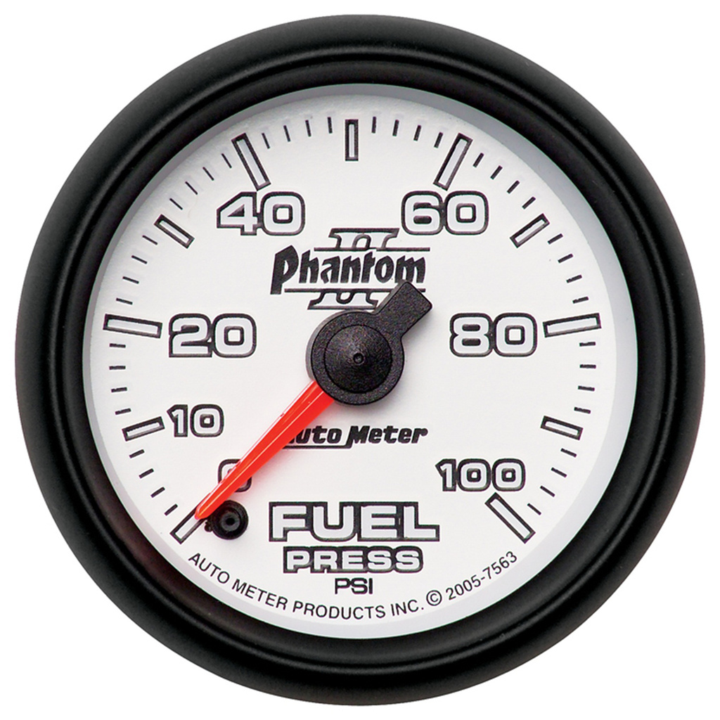 2-1/16" Kraftstoffdruck, 0-100 Psi, Phantom Ii