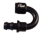 180° Push on hose ends