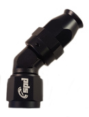 AN4 Schlauchende 45° Geschmückter PTFE